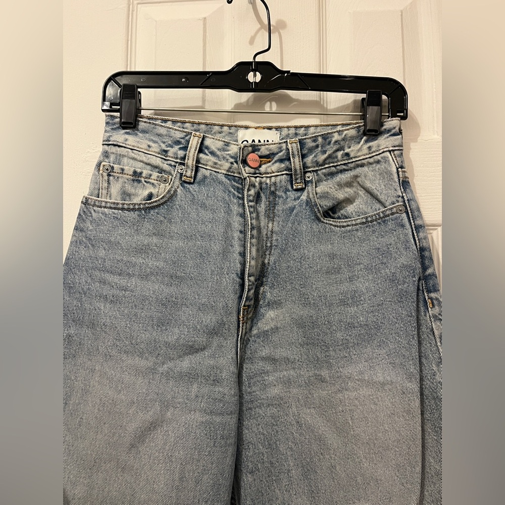 Ganni Light Blue Denim Stary Jeans - Picture 4 of 9